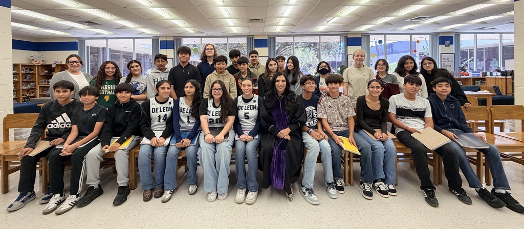 Group photo with Judge Cuellar