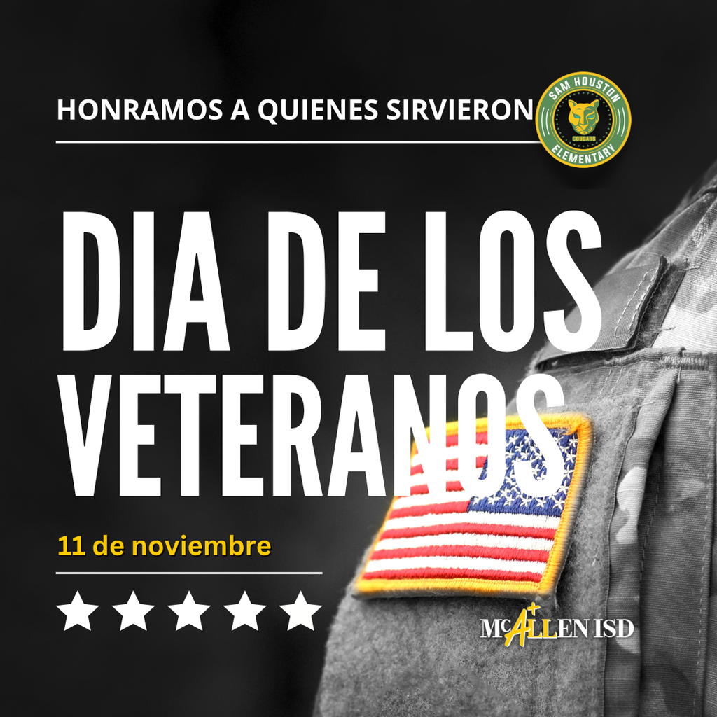 Veterans Day Announcement in Spanish