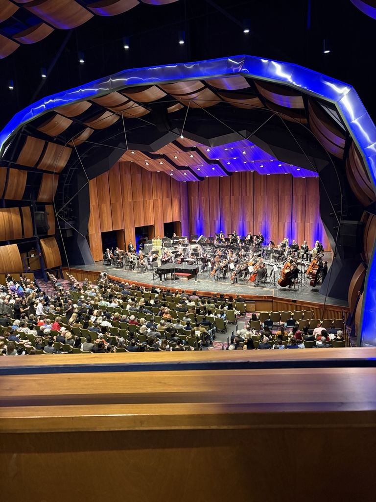 FMS Orchestra students watch the Valley Symphony Orchestra Perform