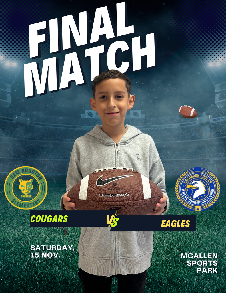 Jaycey holding a football. Stadium background.