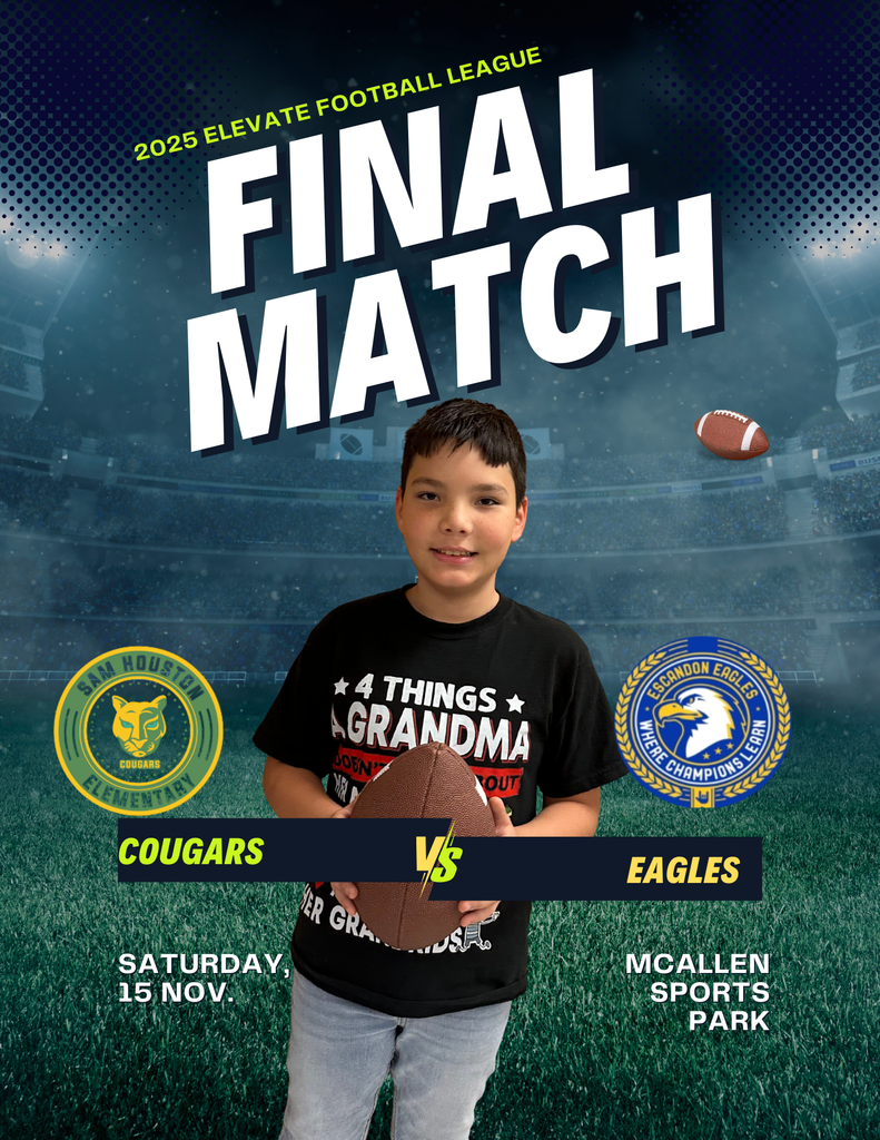 Kastiel holding a football. Stadium background.