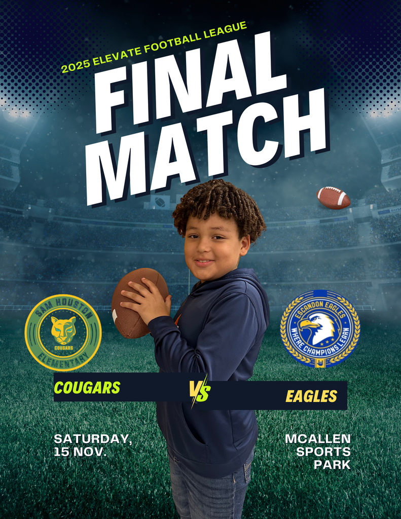 Jaime holding a football. Stadium background.