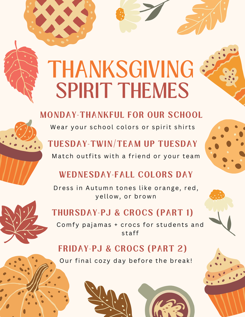 Thanksgiving Spirit Week