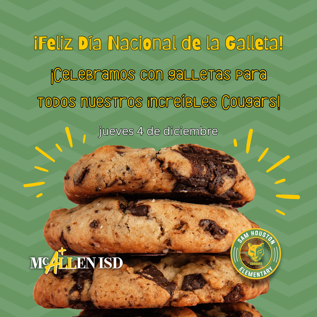 Announcement for National Cookie Day (Free Cookies) in Spanish