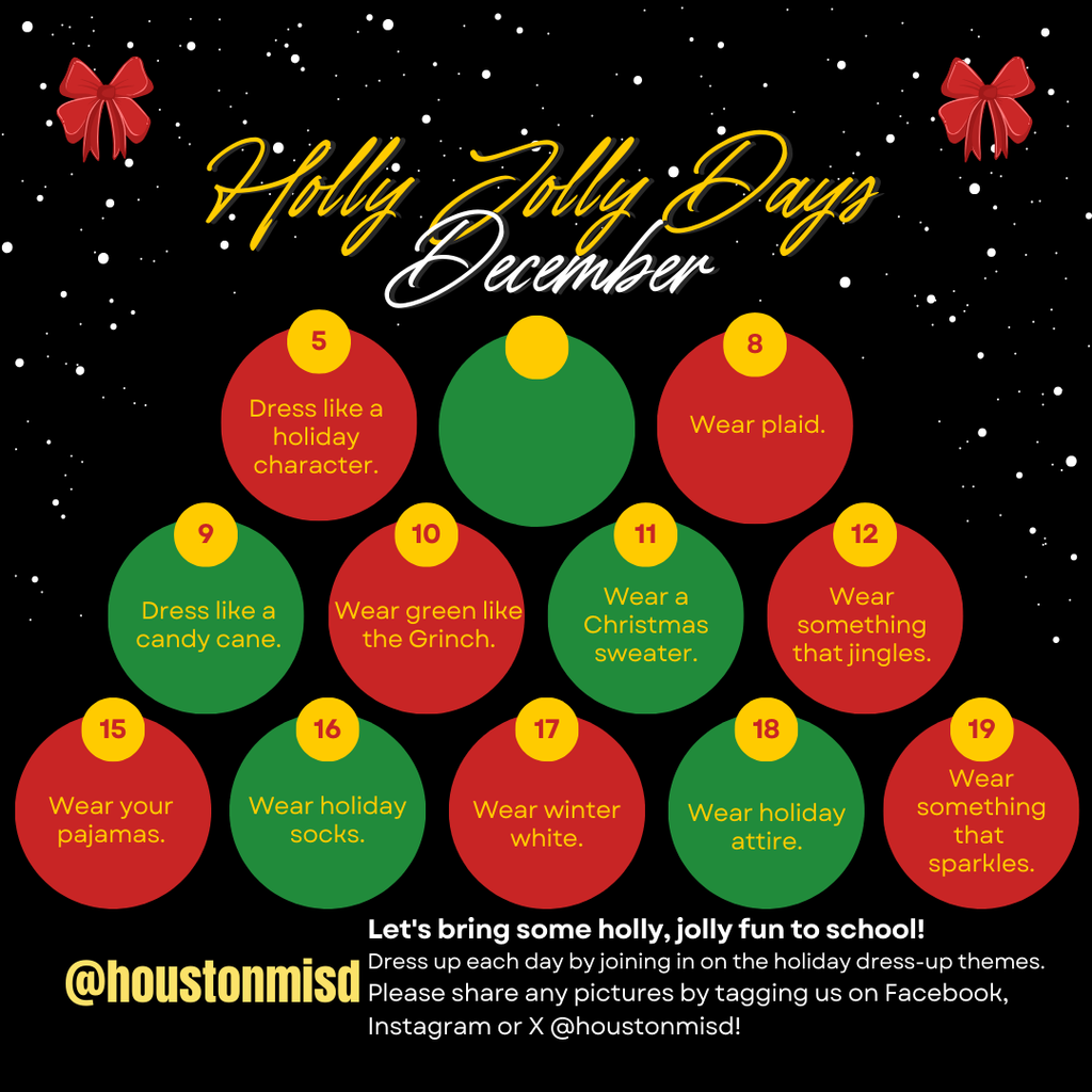 Holly Jolly Days Announcement in English