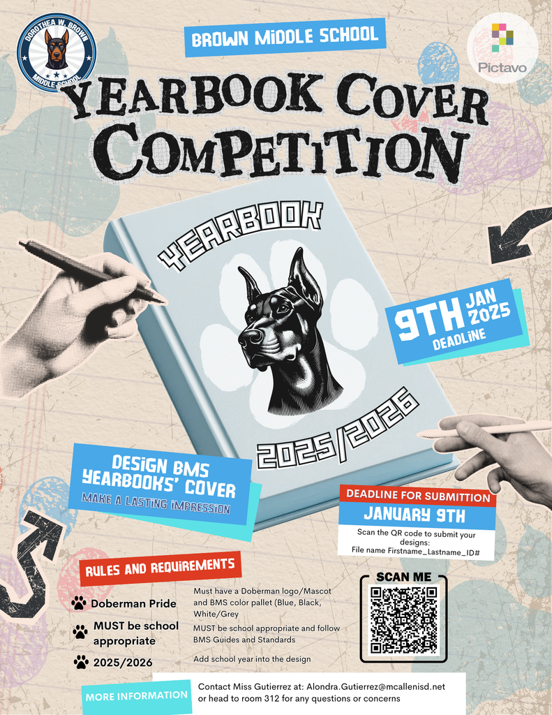 BMS Yearbook Cover Contest 2025-2026