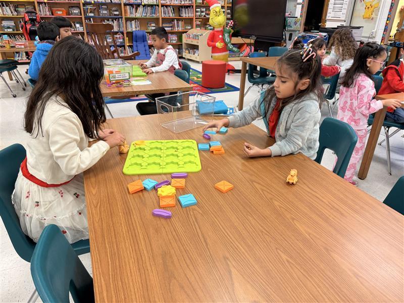 Kids working during their Hour of Code.