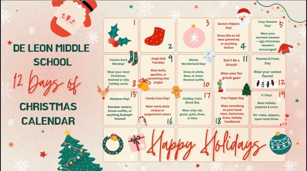 12 Days of Christmas Calendar