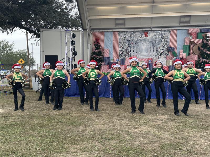 Cougarettes dancing.