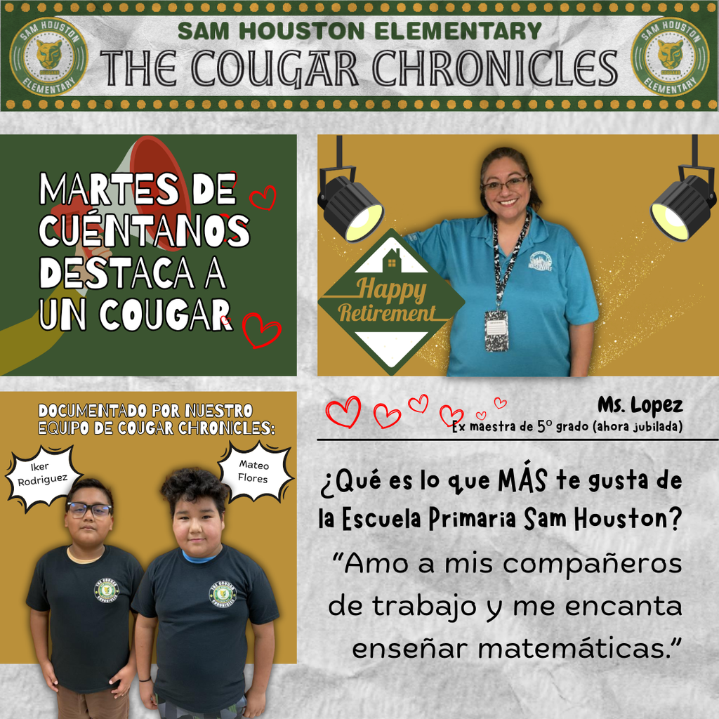 What do you love about Sam Houston Elementary in Spanish