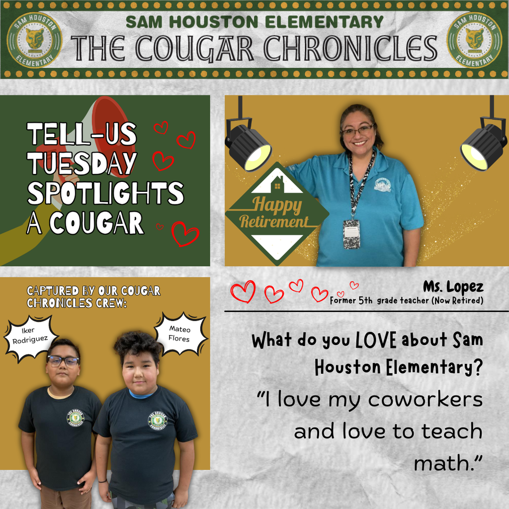 What do you love about Sam Houston Elementary in English