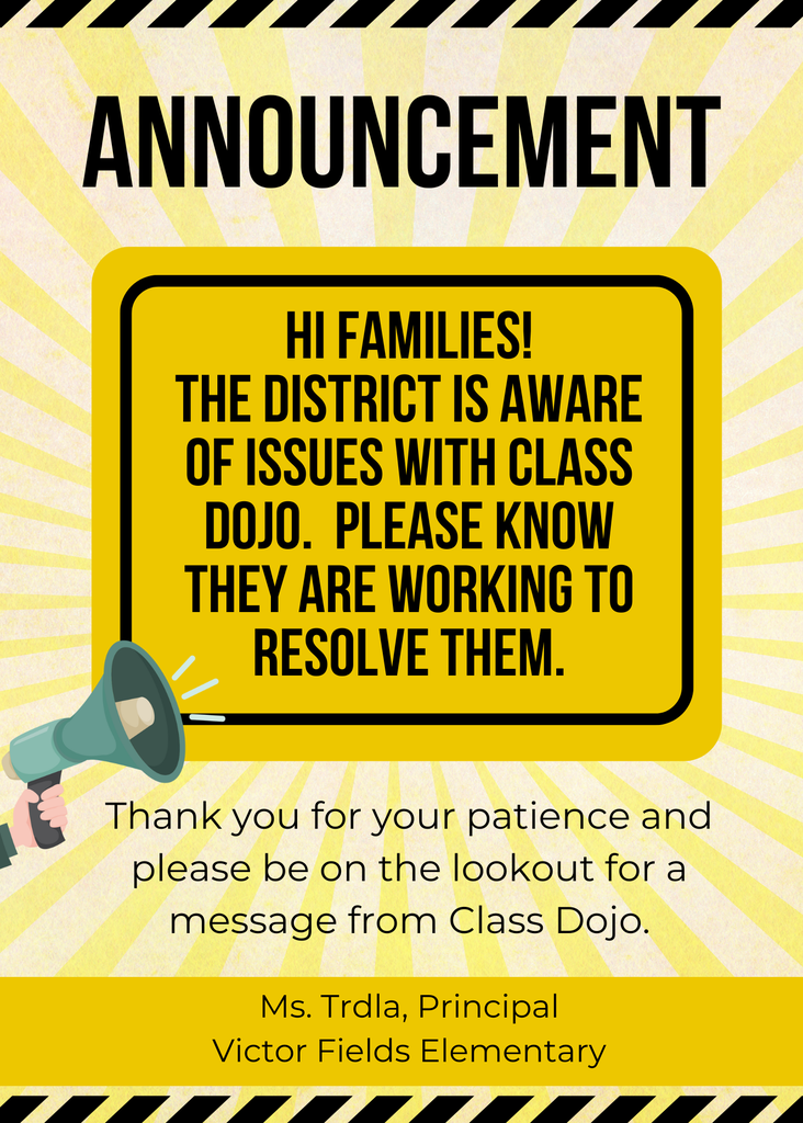 Class Dojo Announcement
