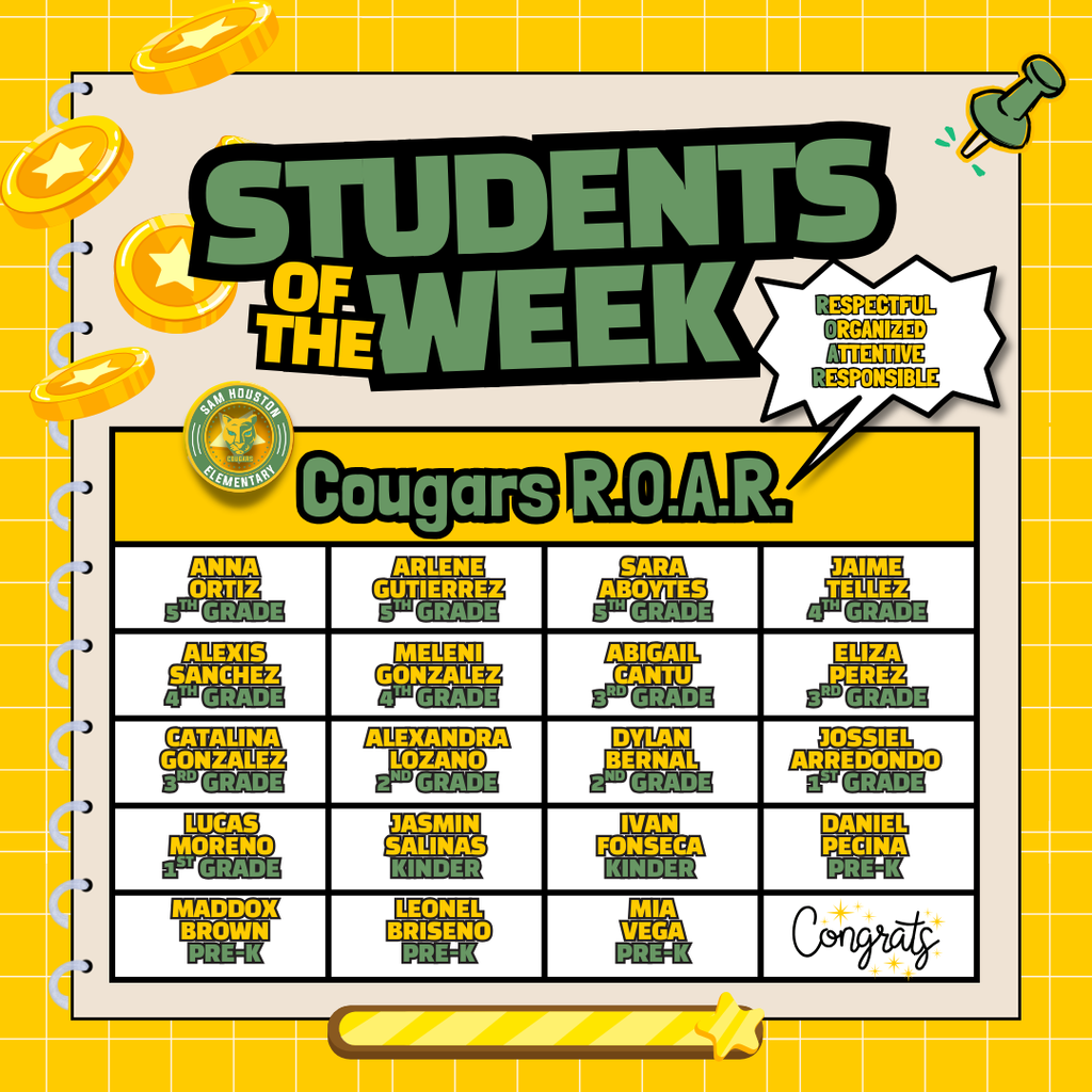 Students of the Week in English