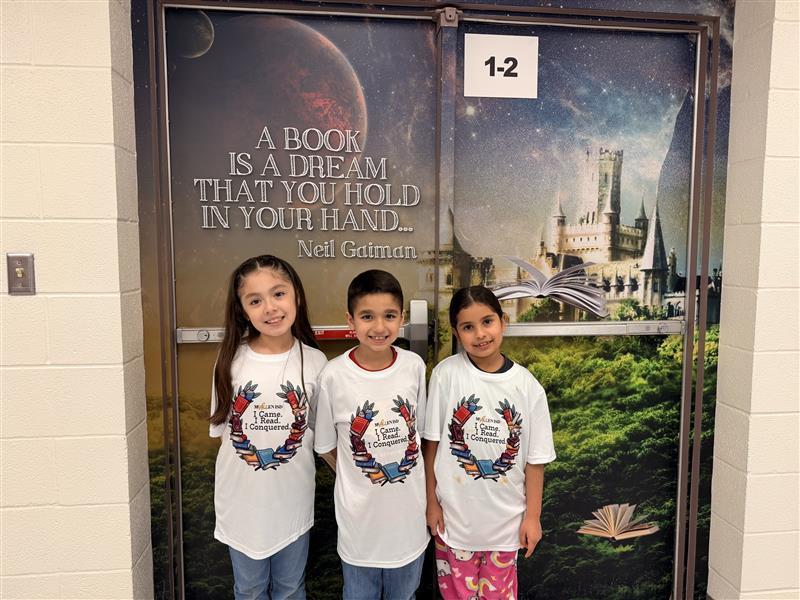 Battle of the Books Team posing.