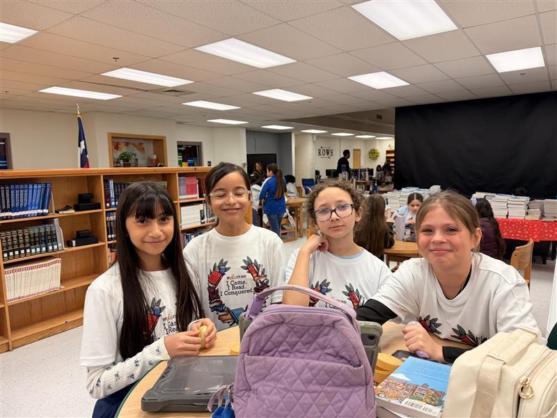 Battle of the Books Team posing.