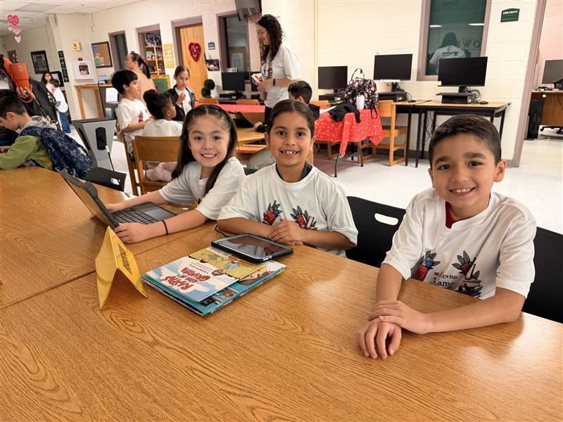 Battle of the Books Team posing.