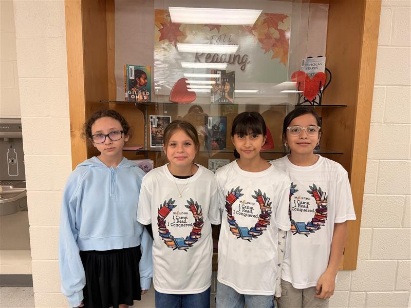 Battle of the Books Team posing.