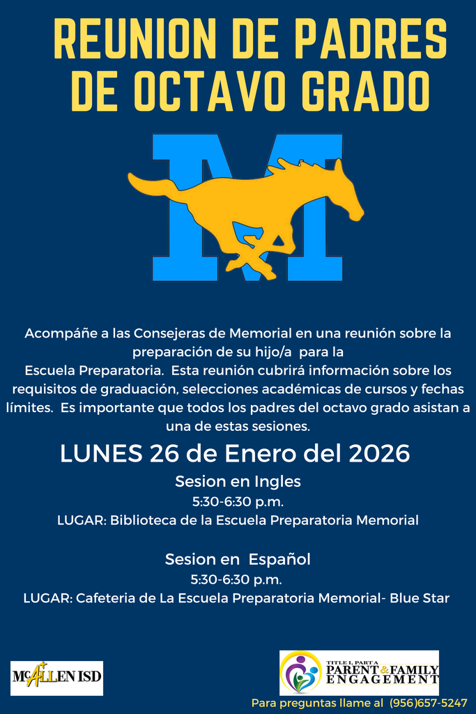 8th Grade Parent Meeting