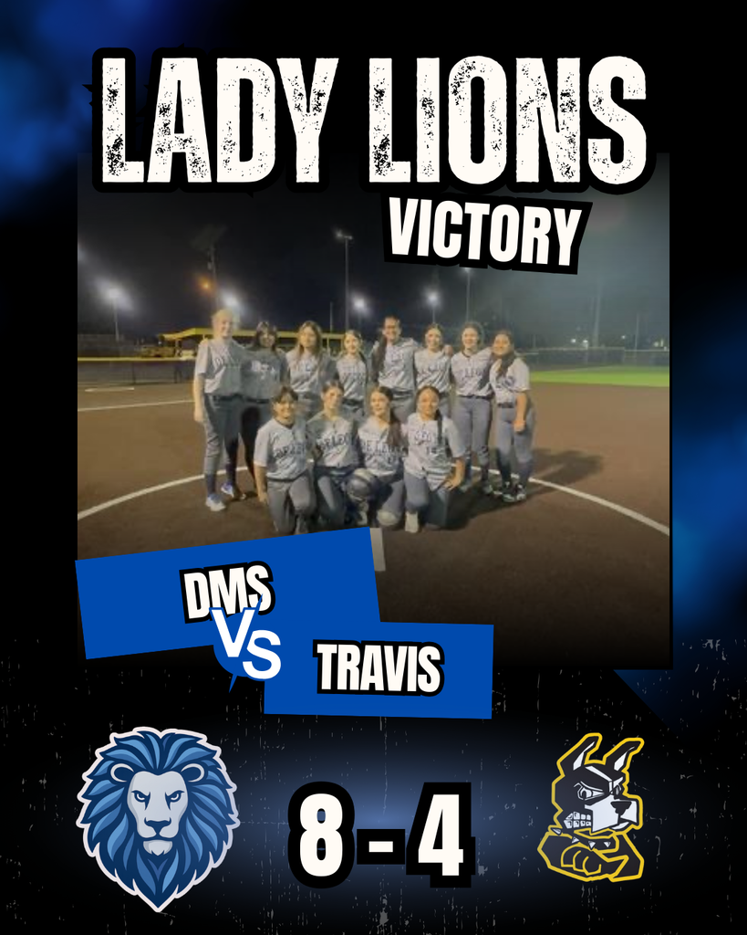 Softball Win 8th Grade Lady Lions
