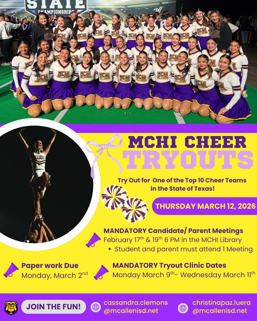 Cheer Tryout Infomation
