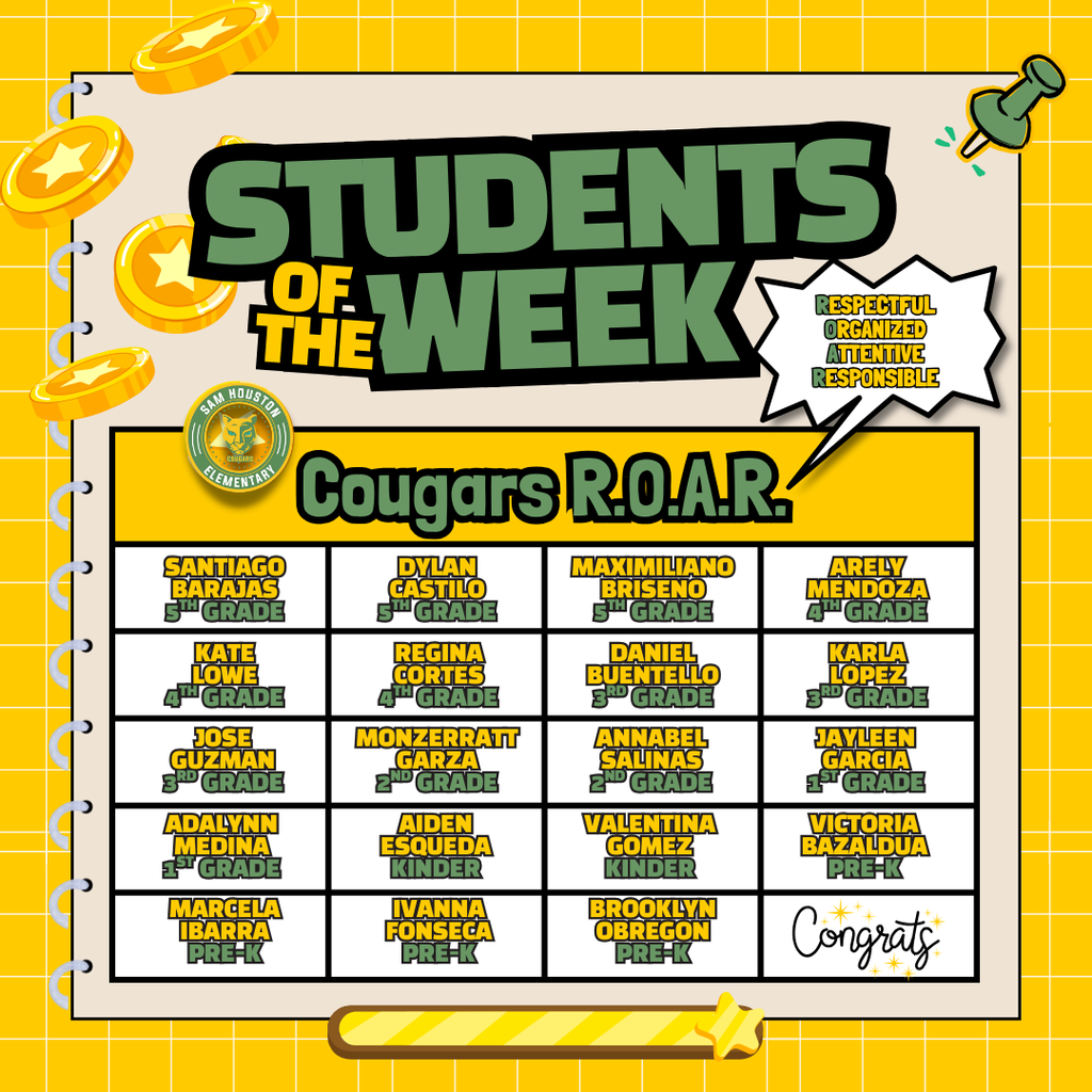Students of the Week in English