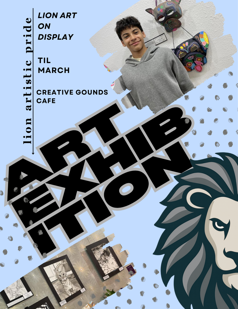 Lion Art on display
