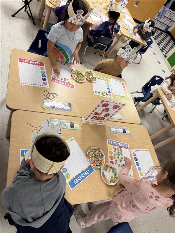 Students completing activity.