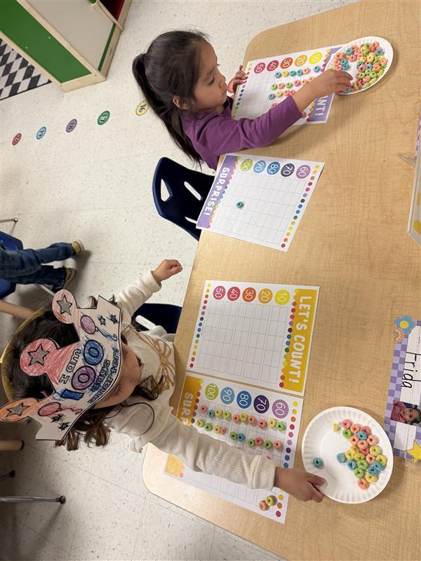 Students completing activity.