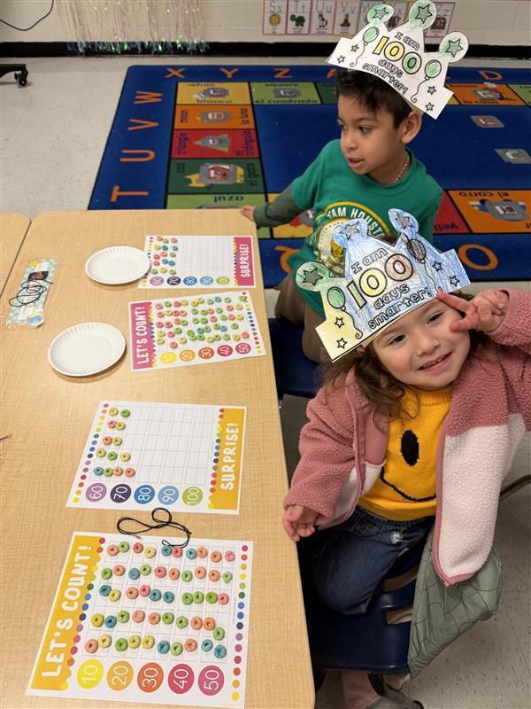 Students completing activity.