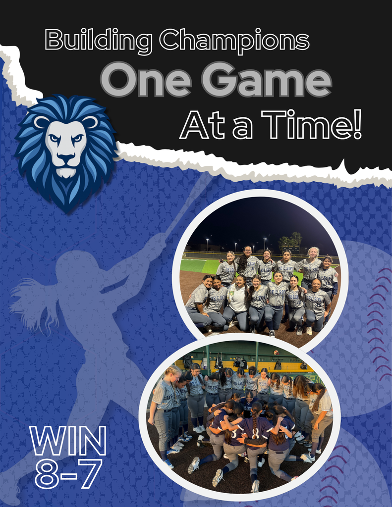 Lady Lion softball Victory