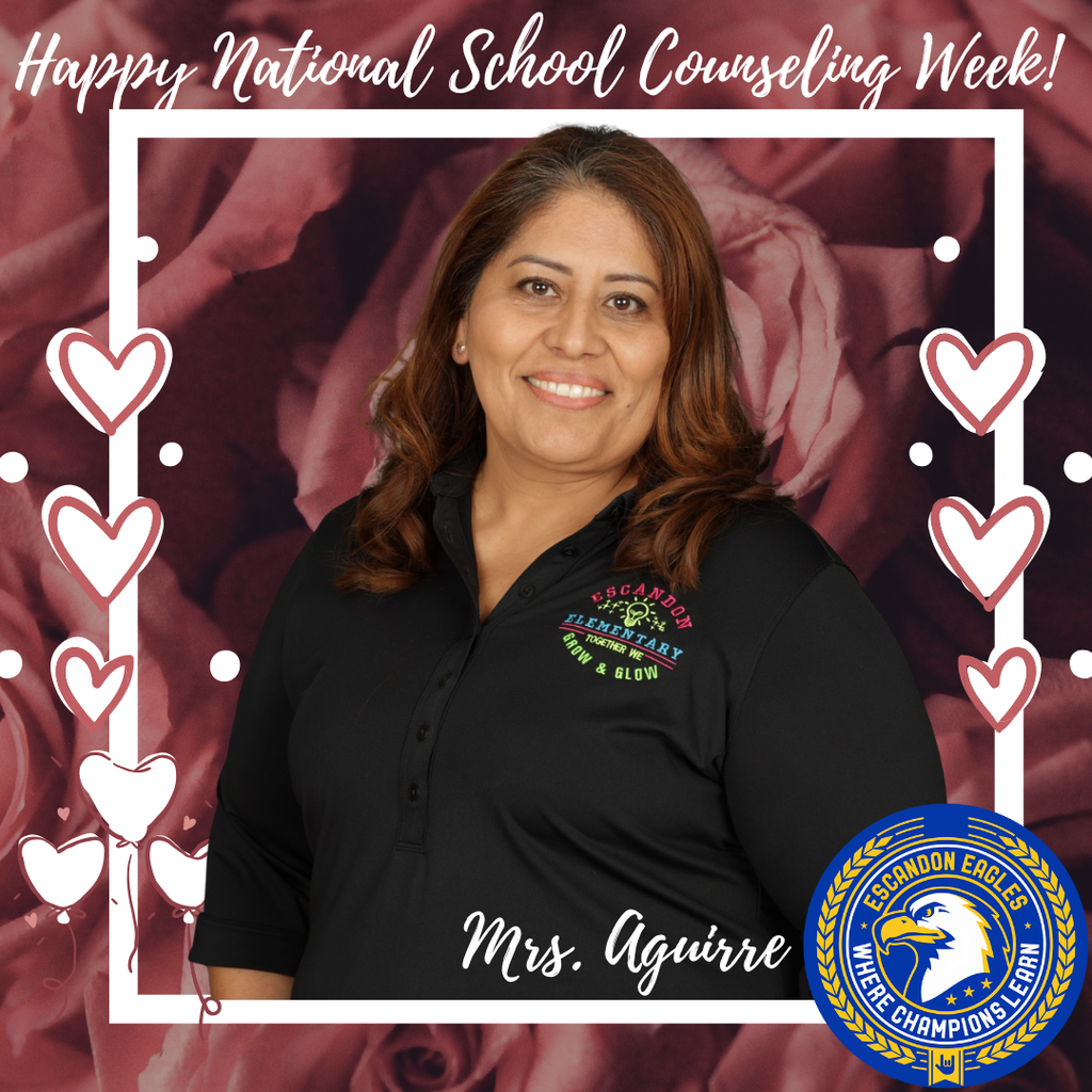 Happy National School Counselors Week Mrs. Aguirre!