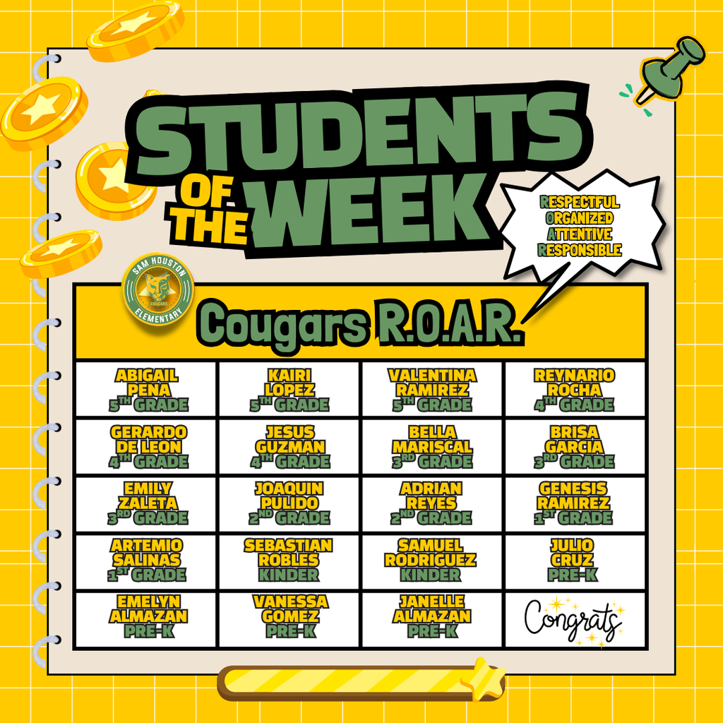 Students of the Week in English