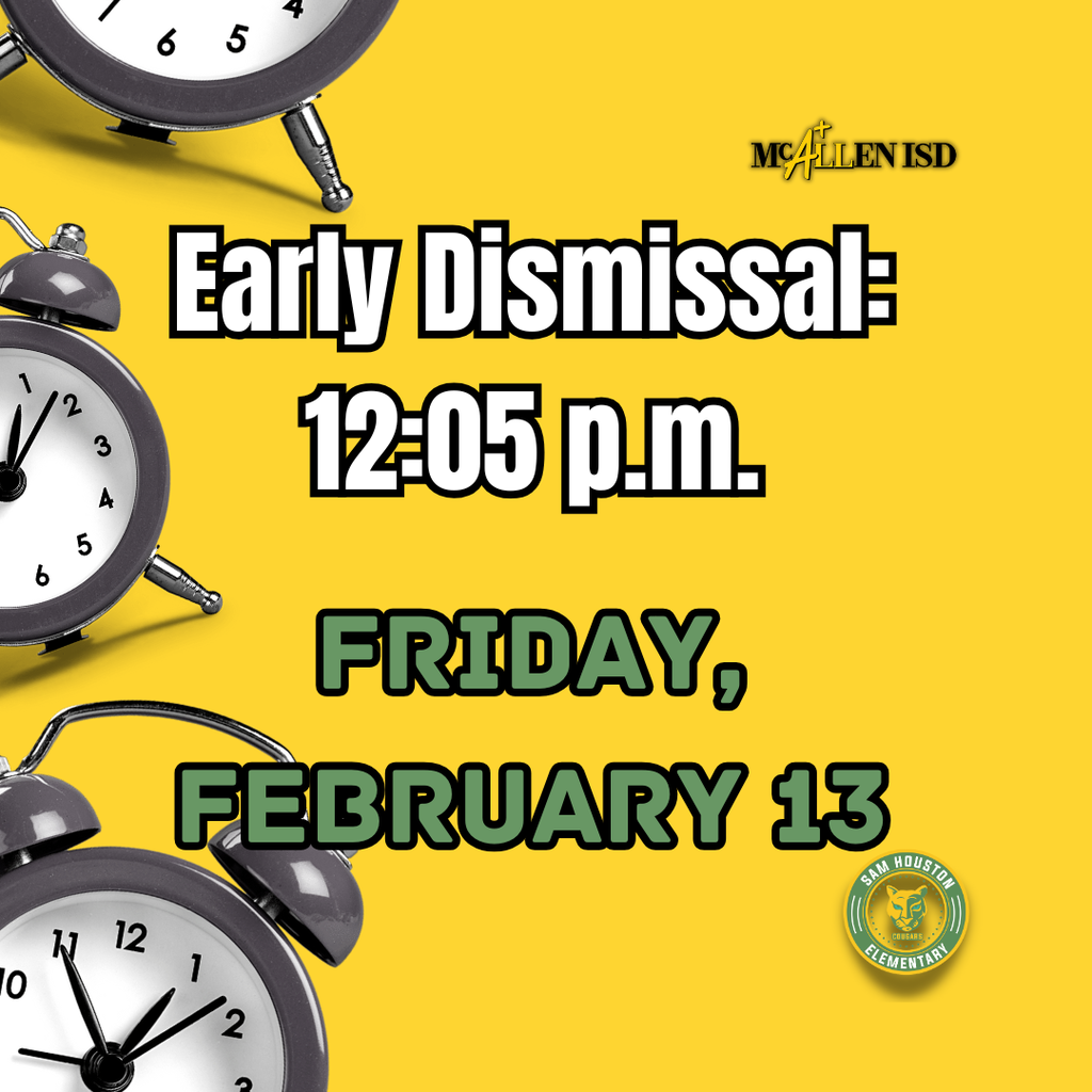 Early Dismissal Announcement in English