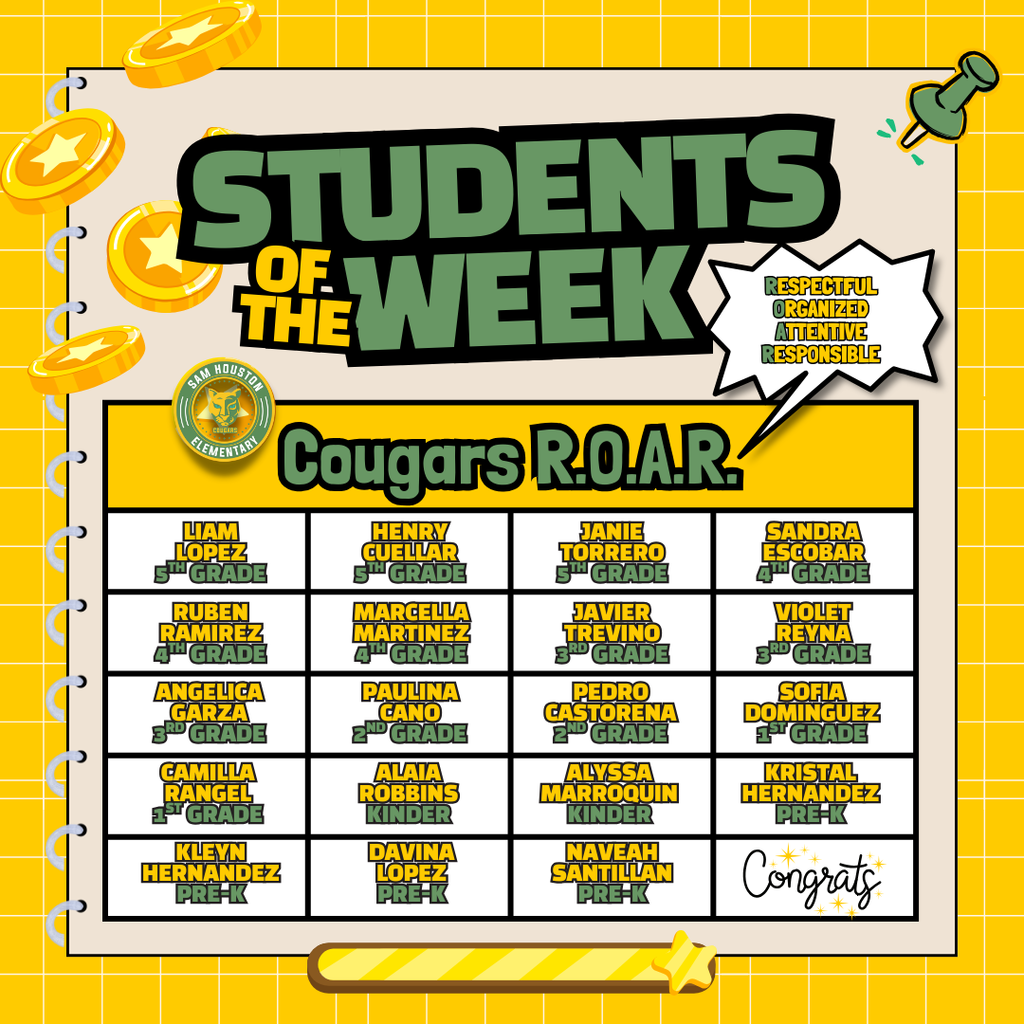 Students of the Week in English
