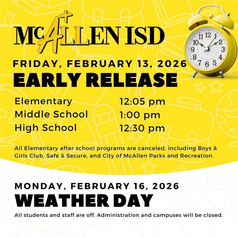 Early Release Announcement