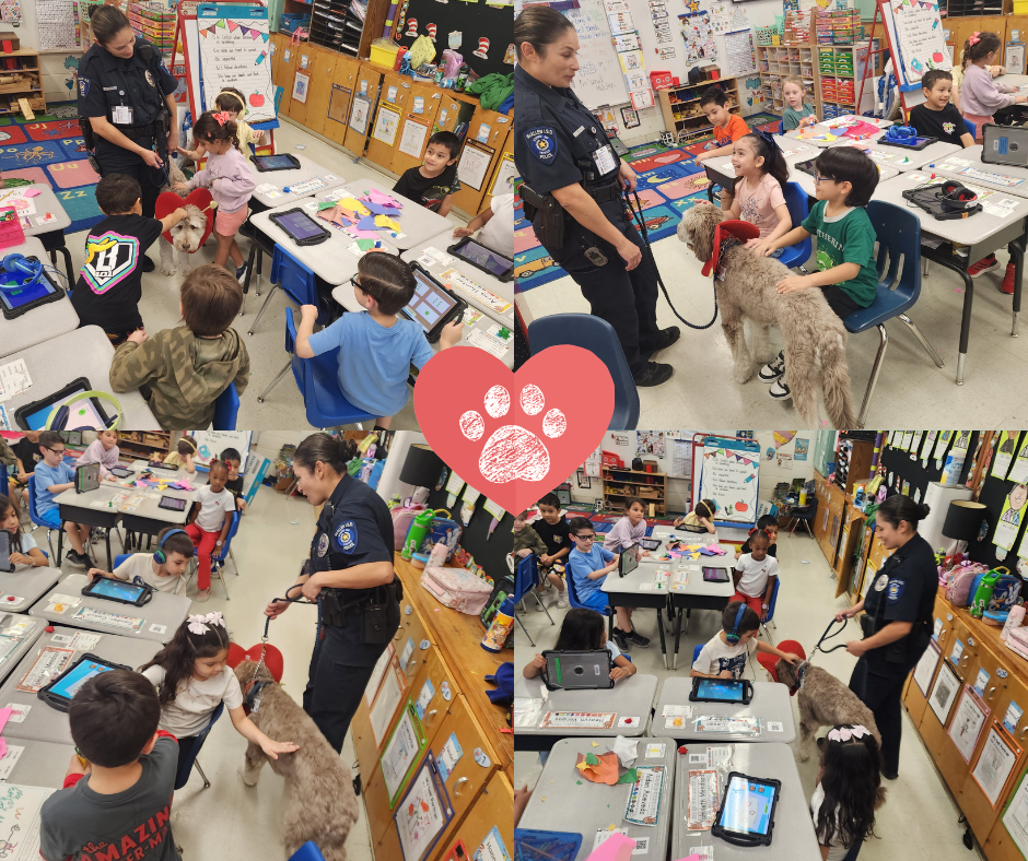 Officer Chewy Visits Milam