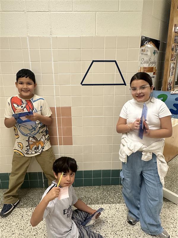 Kids working with fractions on a number line.