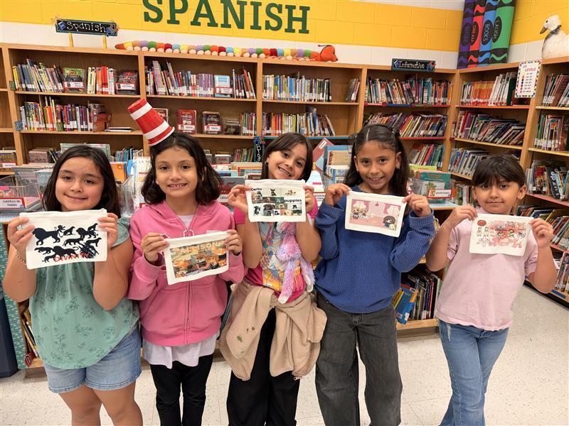 Kids posing with final product.