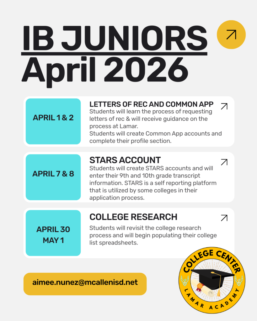 Junior check in check list