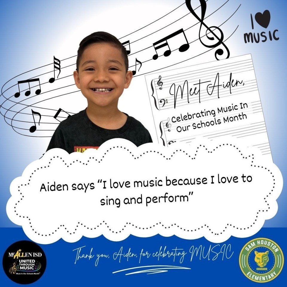 Music in Our Schools Featuring Student in English