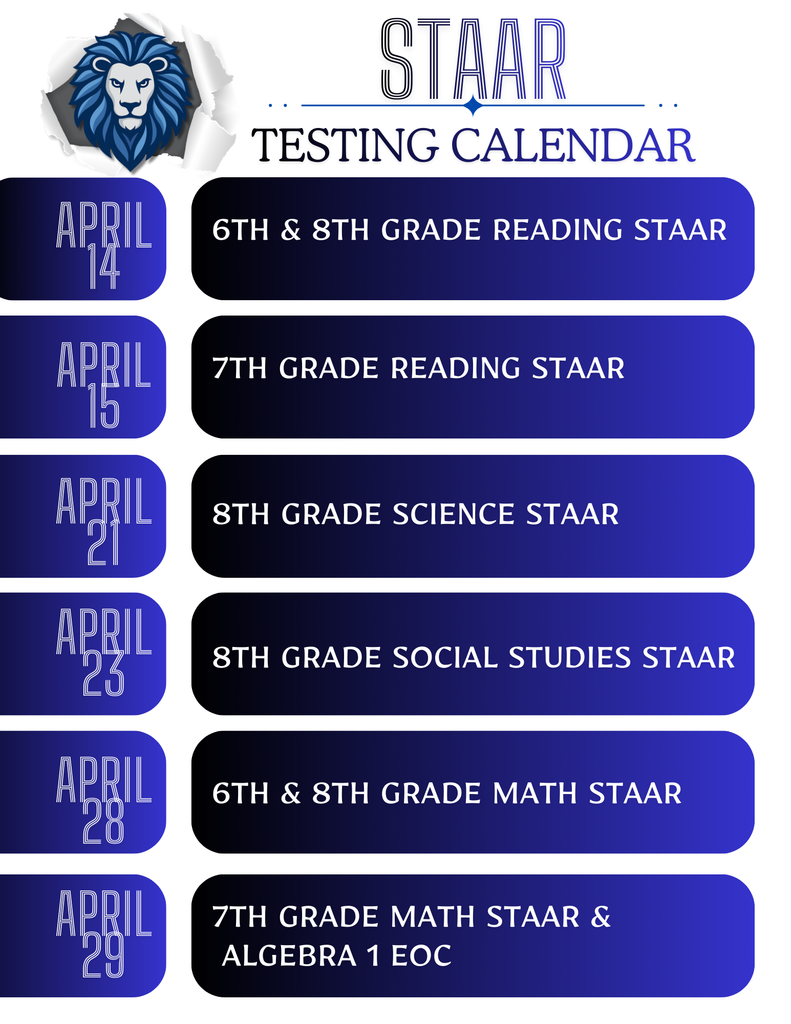 STAAR Testing Schedule 2026