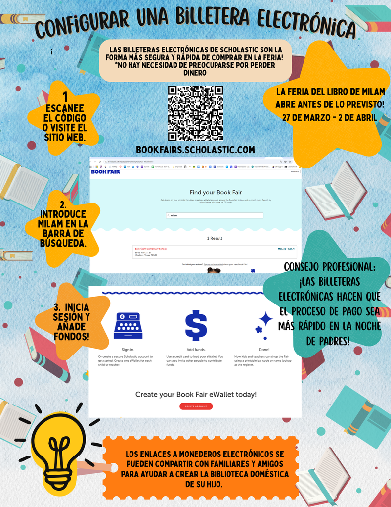 Spanish instruction for ewallet