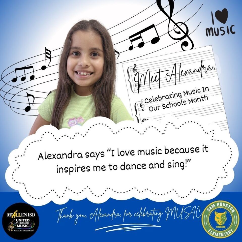 Music in Our Schools Featuring Student in English