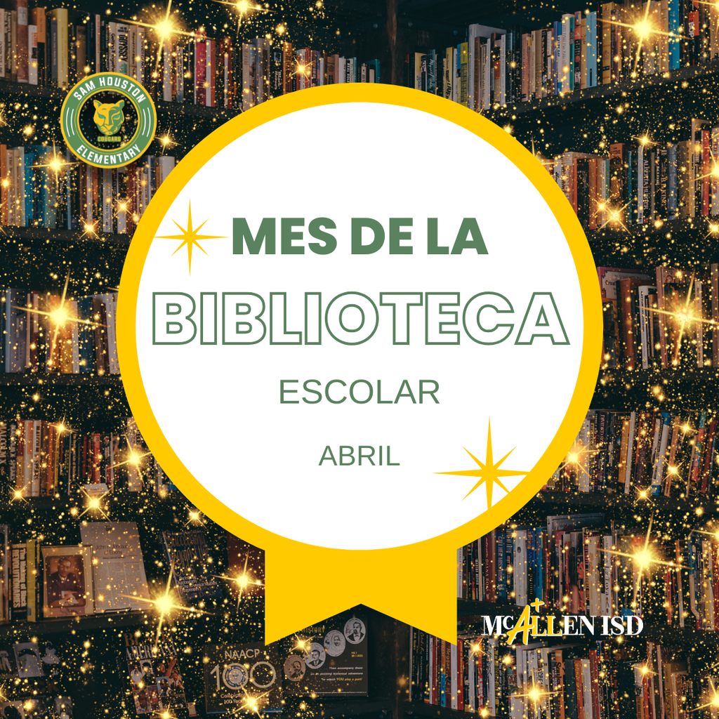 School Library Month Announcement in Spanish