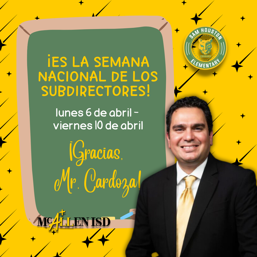 National Assistant Principals Week Announcement in Spanish