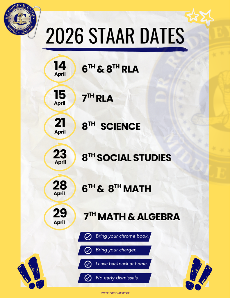 STAAR testing dates