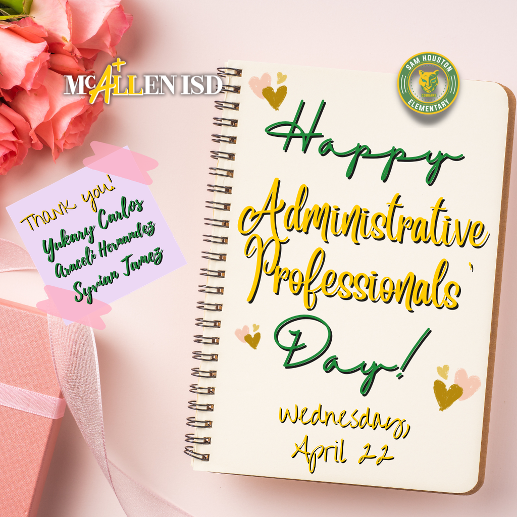 Happy Administrative Professionals Day in English