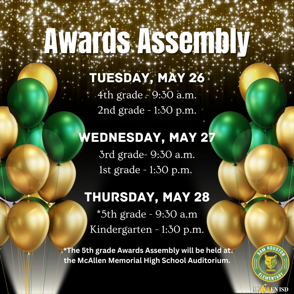 Awards Assembly Announcement in English