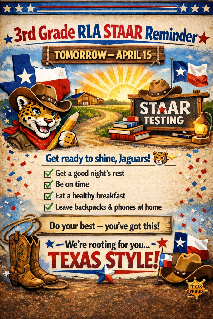 3rd staar reminder