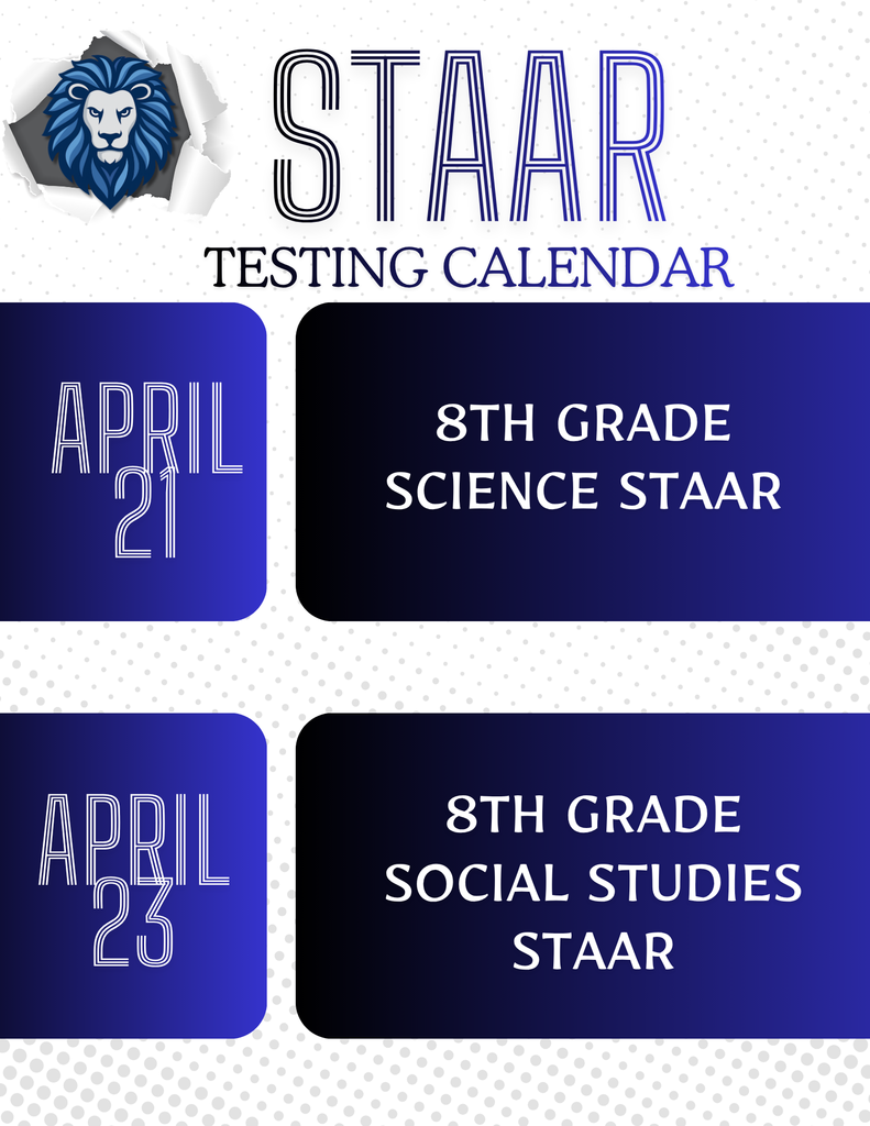 STAAR Testing Next Week